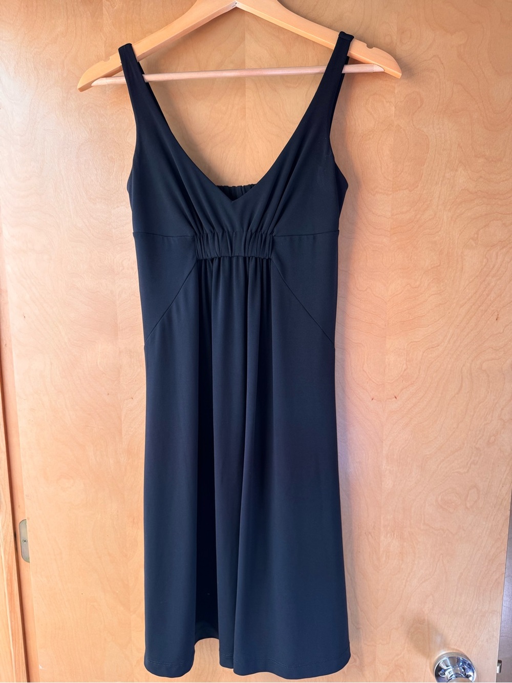 CAbi Black Sleeveless V-Neck Dress